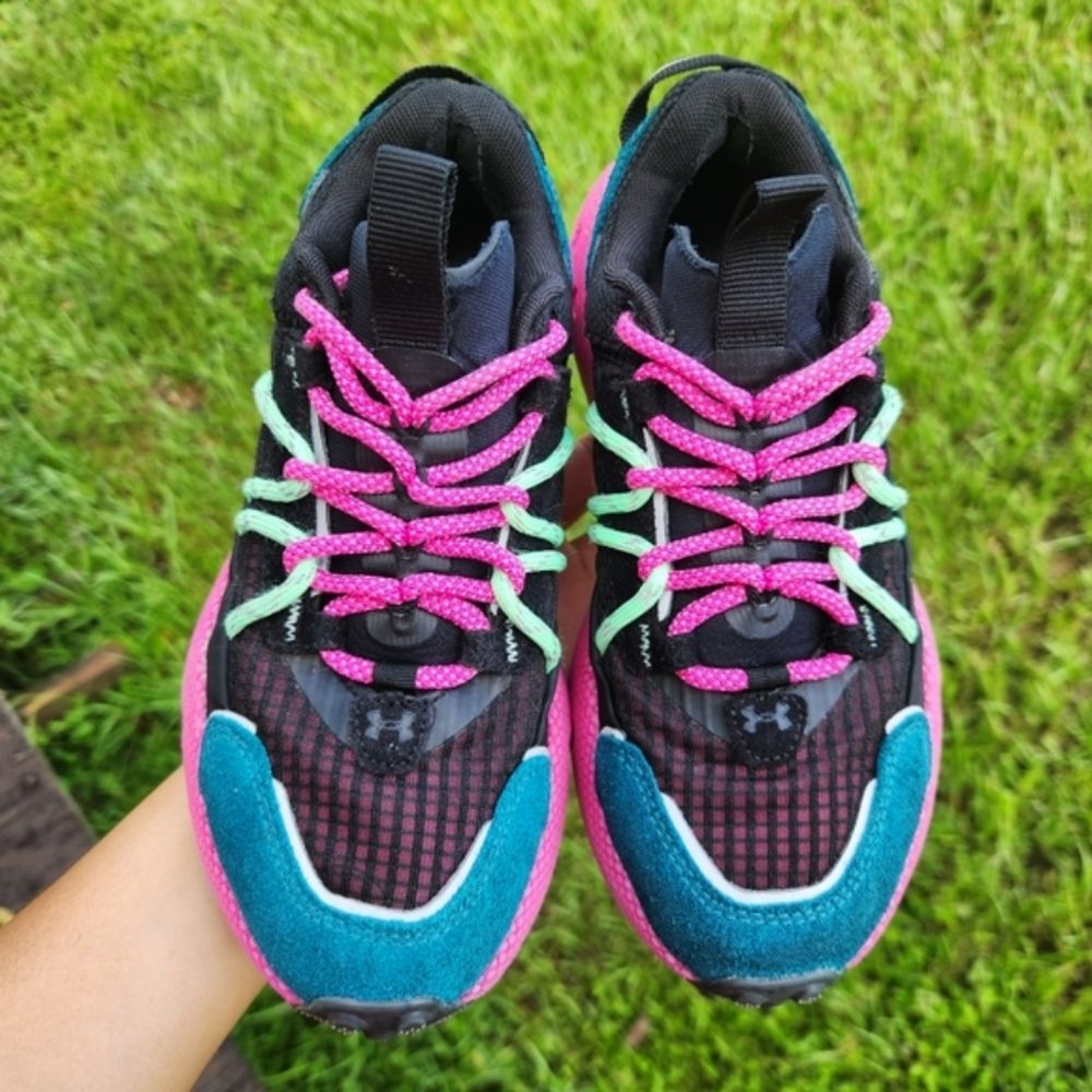 Under Armour Women Sneakers Pink Fat Tire Aventure Pro Trail Running Size 5.5 - Picture 6 of 13